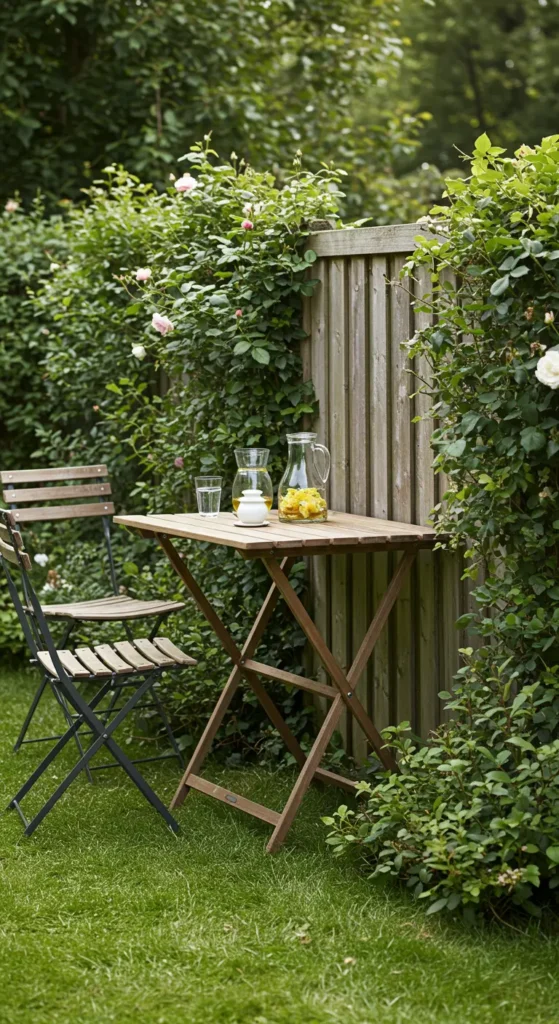 4. Fold-Down Wall Table for Flexible Dining