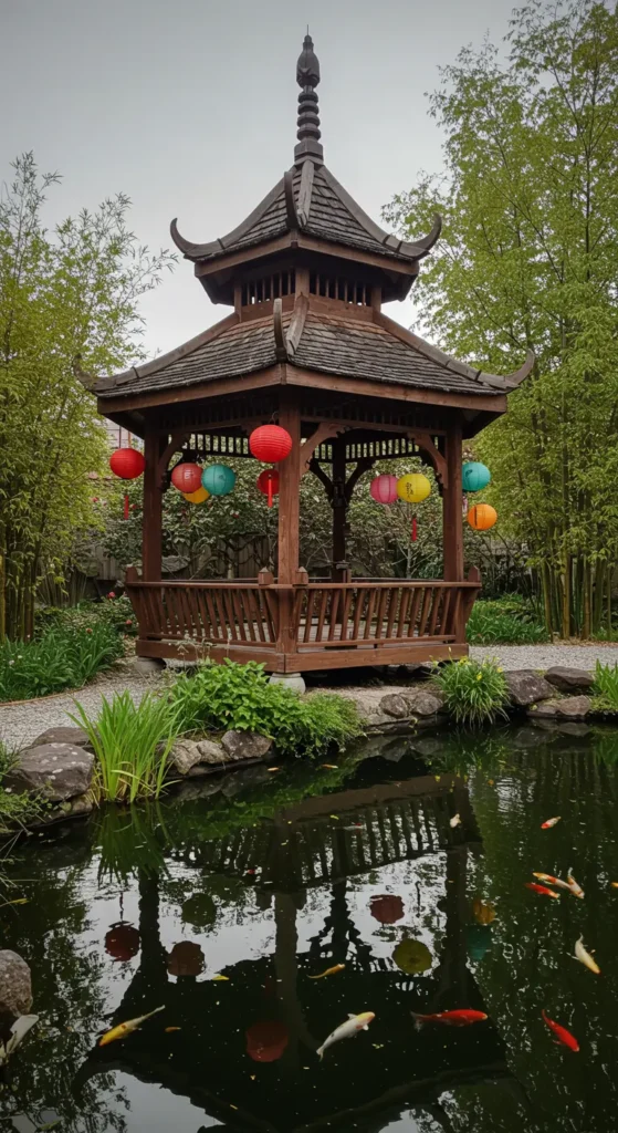 7. Asian-Inspired Pagoda Gazebo
