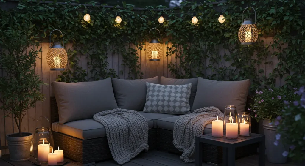 Candlelit Corner for Romantic Evenings
