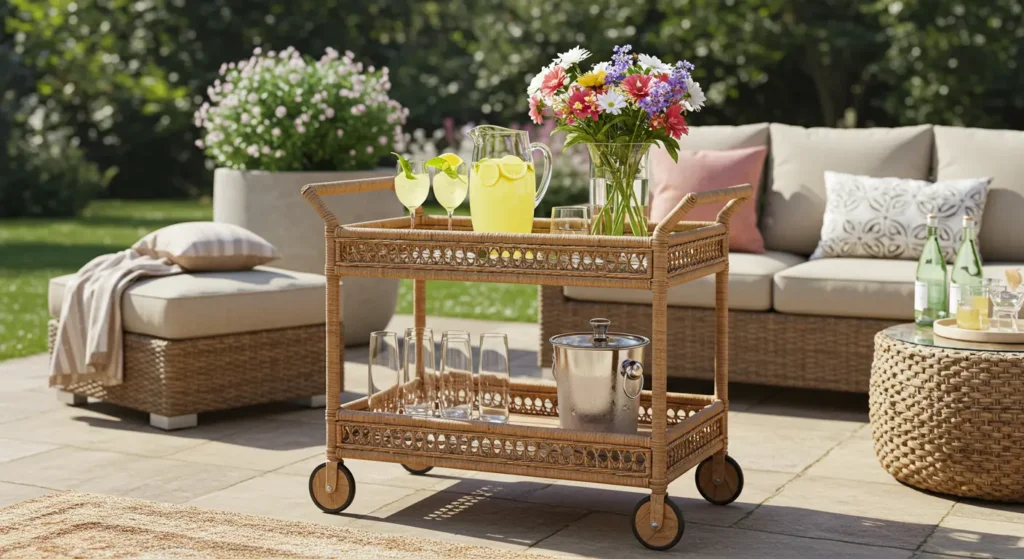 Outdoor Bar Cart for Effortless Entertaining