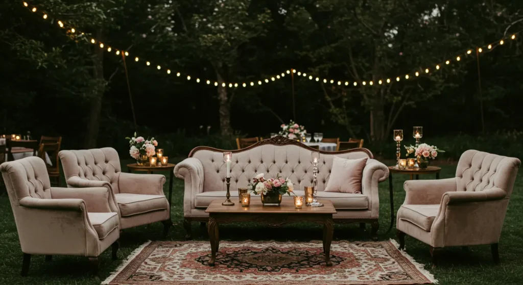 Vintage Lounge Seating for Guest Comfort