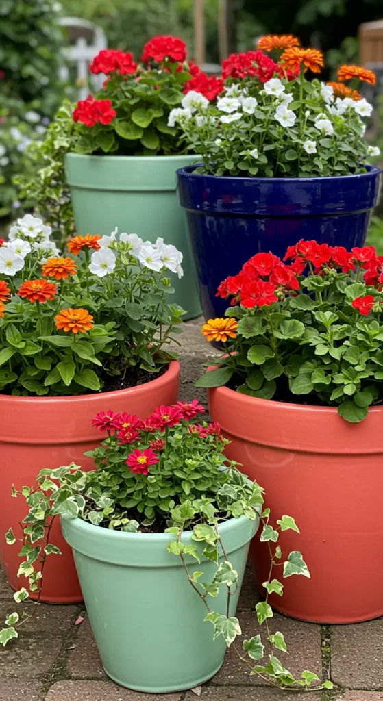 12. Colorful Planters for a Vibrant Touch