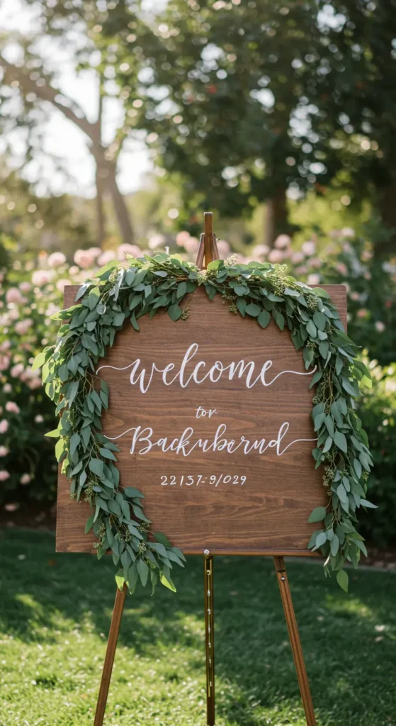 14. Personalized Welcome Sign