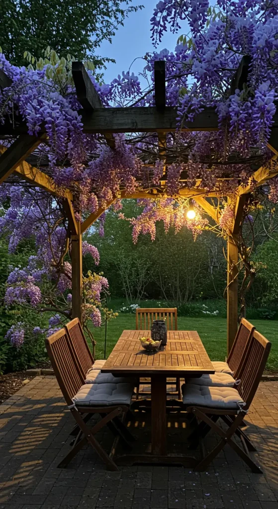 15. Pergola with Climbing Vines