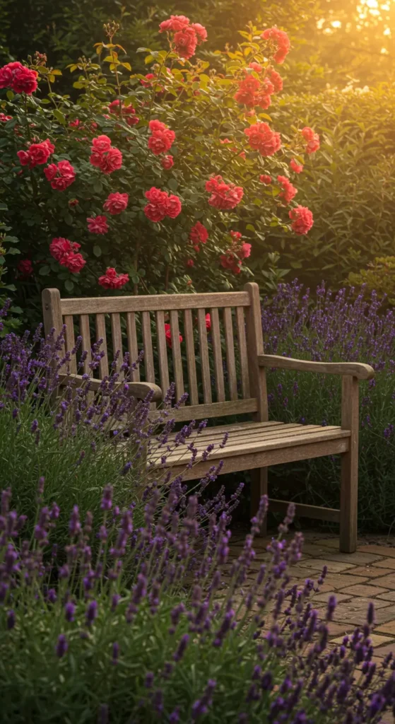 16. Garden Bench for Quiet Moments