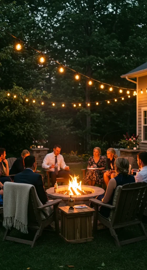 16. Intimate Fire Pit Lounge