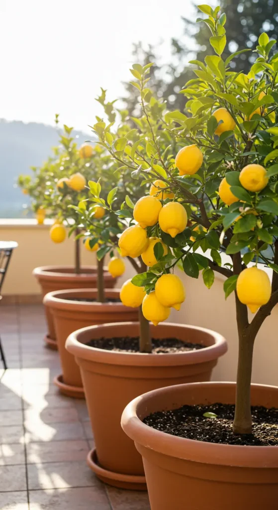 17. Potted Citrus Trees for Fresh Scents