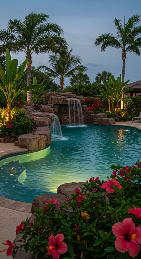 17. Tropical Lagoon Pool with Waterfall