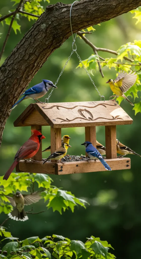 18. Bird Feeders for Wildlife Charm