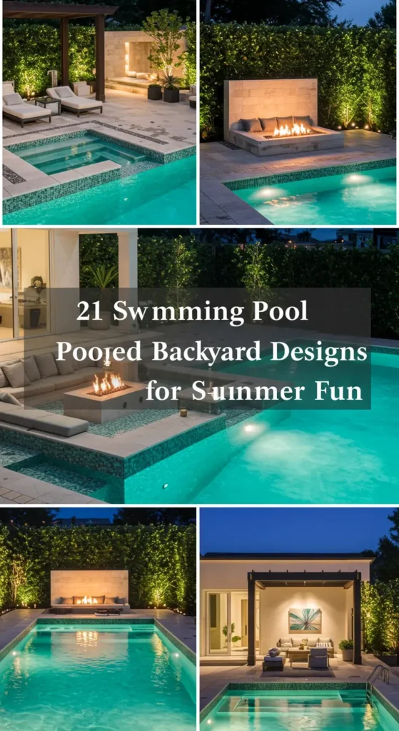 21 Swimming Pool Backyard Designs for Summer Fun