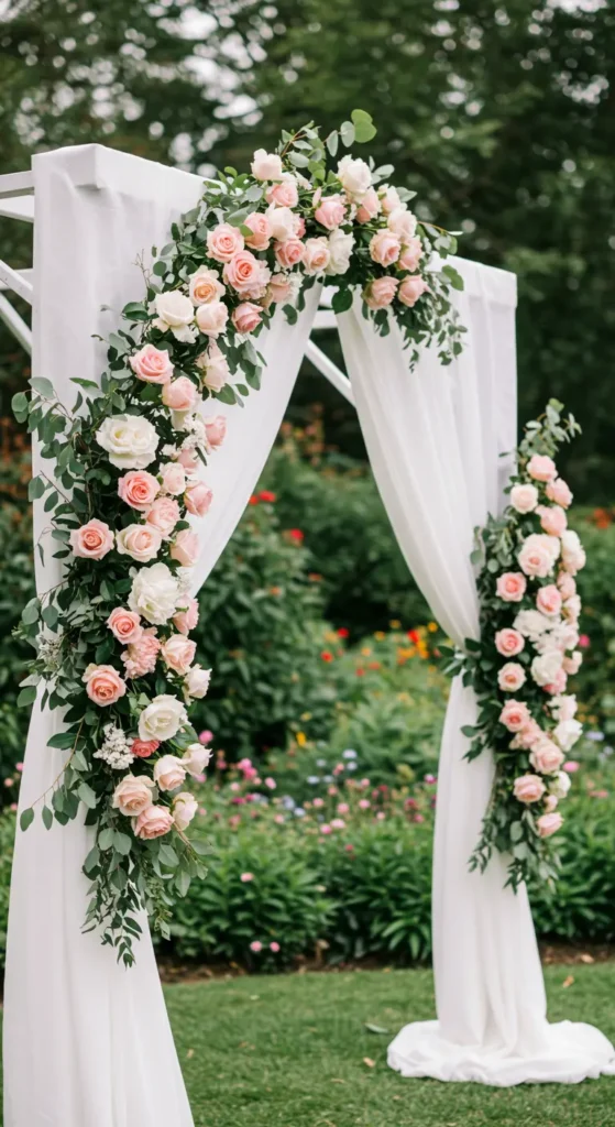22. Garden-Inspired Ceremony Arch