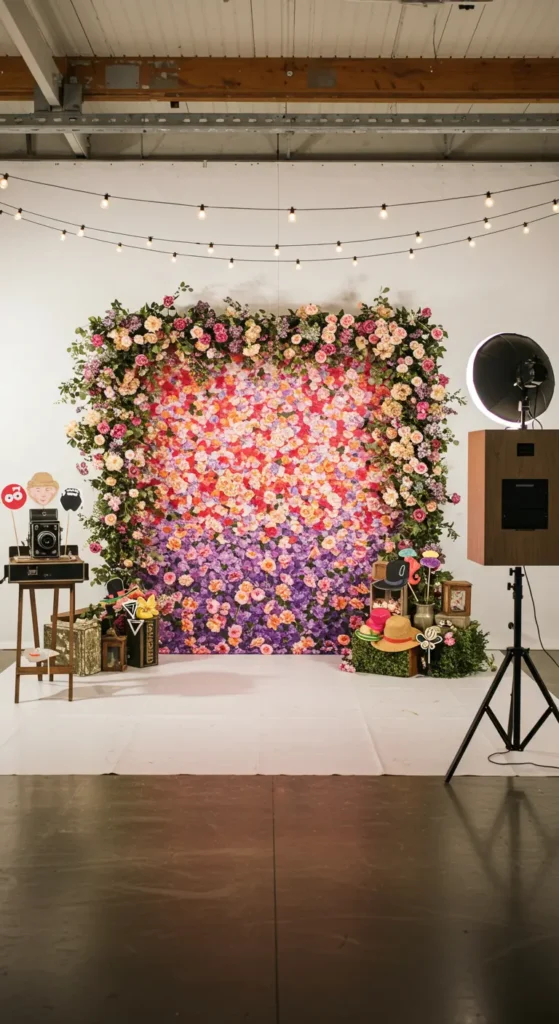 24. Whimsical Photo Booth Corner