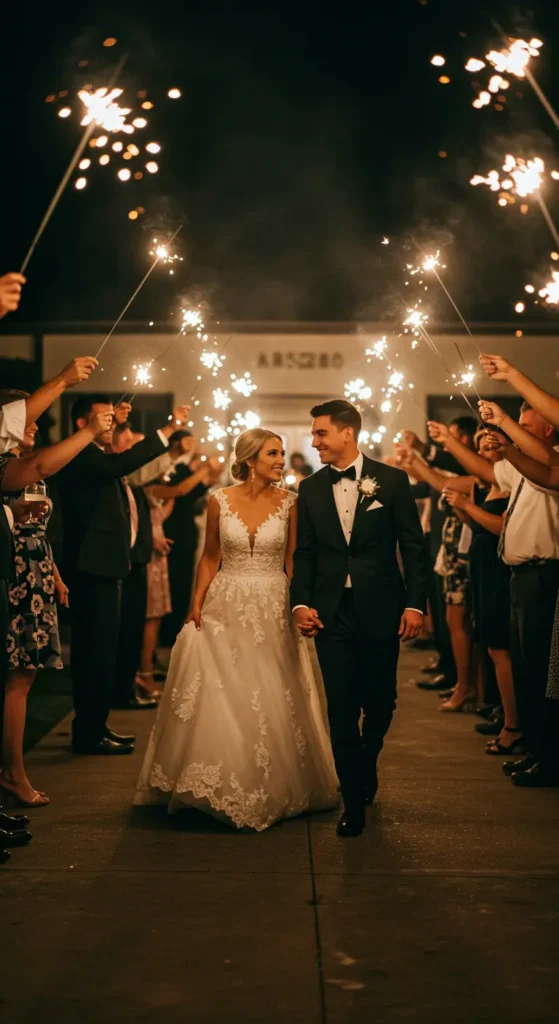 25. Sparkler Send-Off Finale