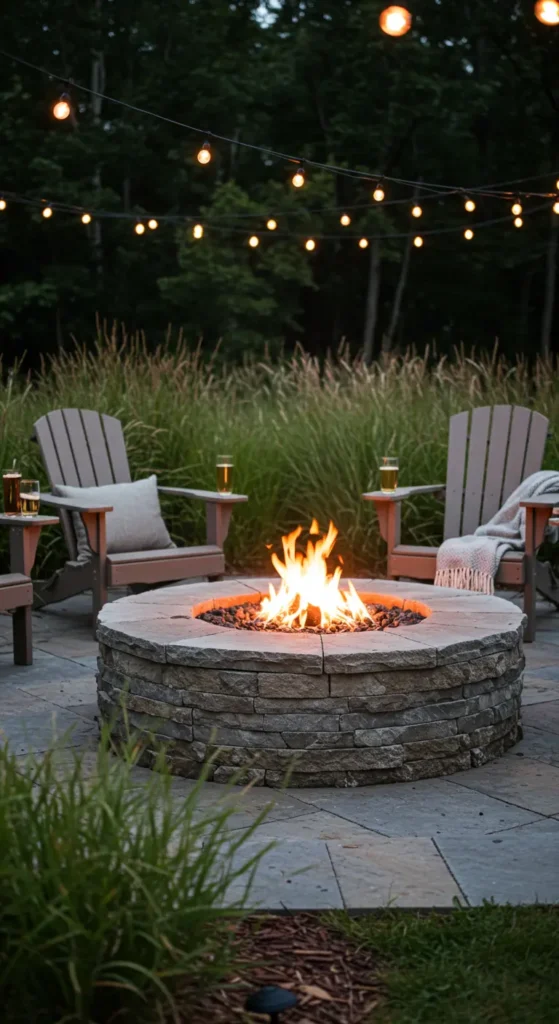 4. Cozy Fire Pit Lounge for Warm Gatherings