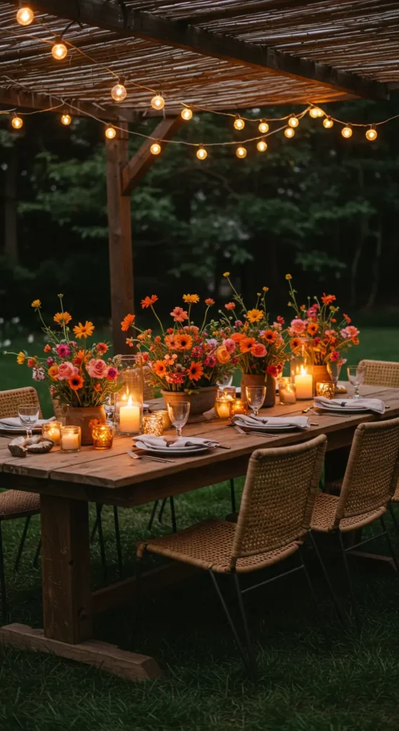 6. Statement Outdoor Dining Table for Entertaining