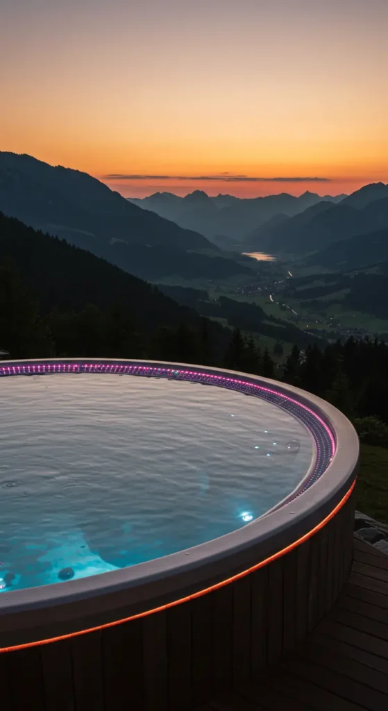 8. Infinity-Edge Hot Tub Overlooking a View