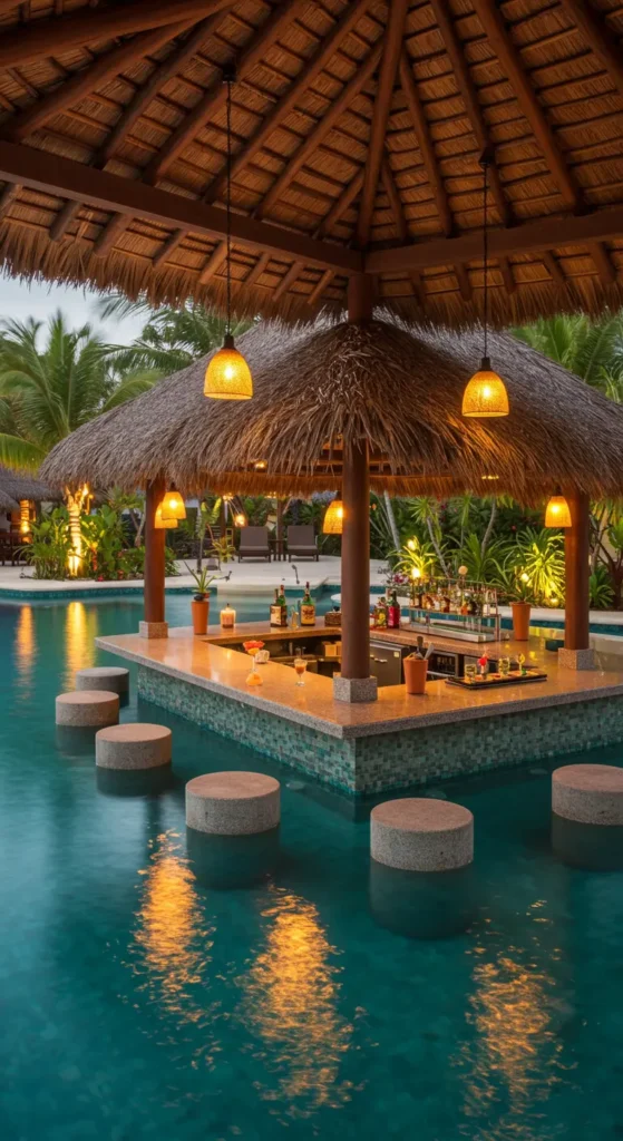 9. Swim-Up Bar Pool