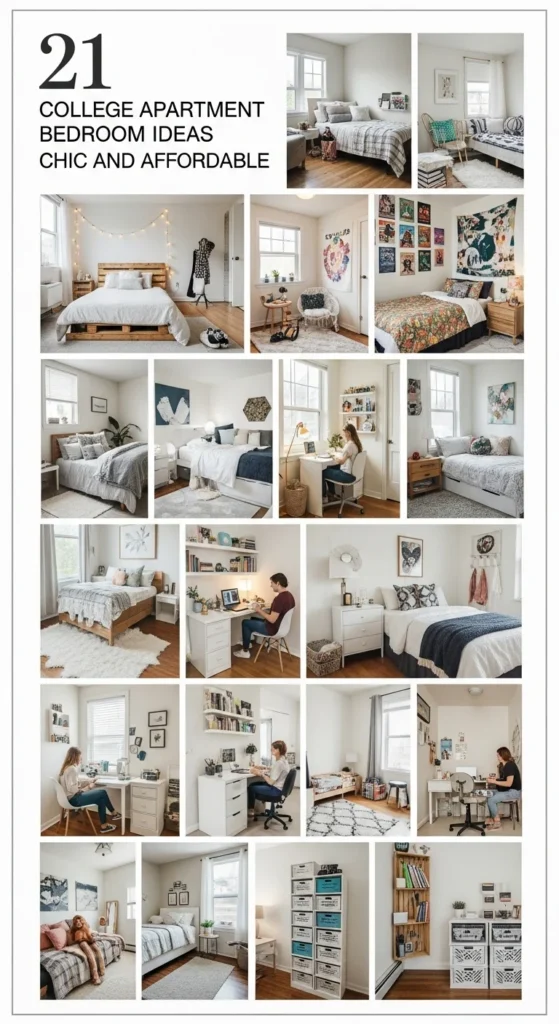 21 College Apartment Bedroom Ideas That Are Chic and Affordable