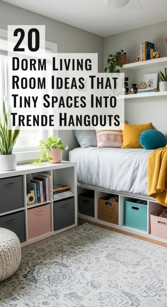 20 Dorm Living Room Ideas That Turn Tiny Spaces Into Trendy Hangouts
