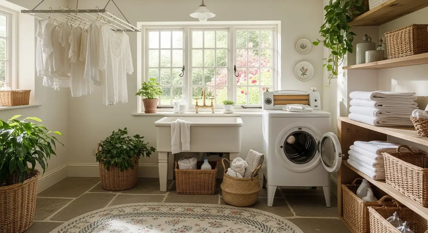 Cottage-Style Laundry Room