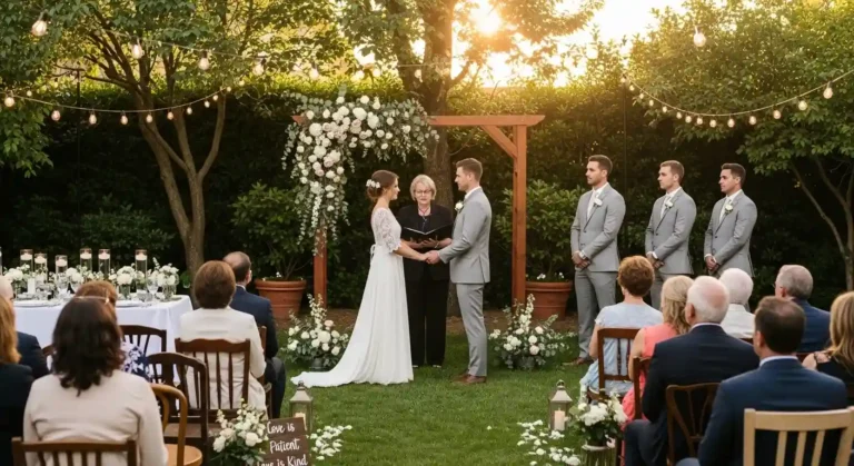 Small Backyard Wedding