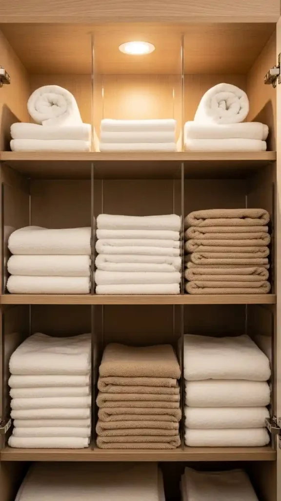 Use Matching Storage Bins for a Clean, Minimal Look