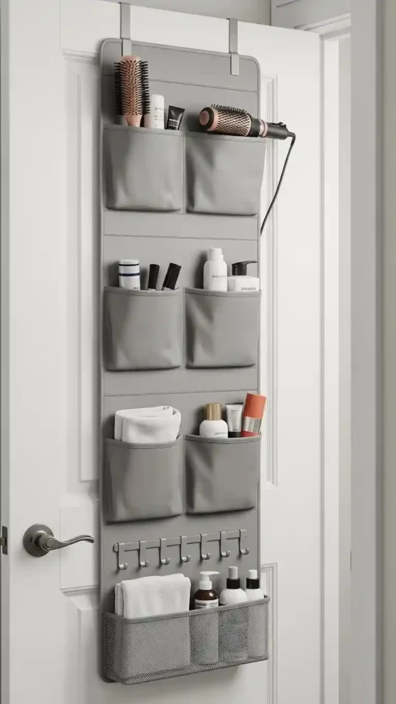 Add an Over-the-Door Organizer for Extra Space