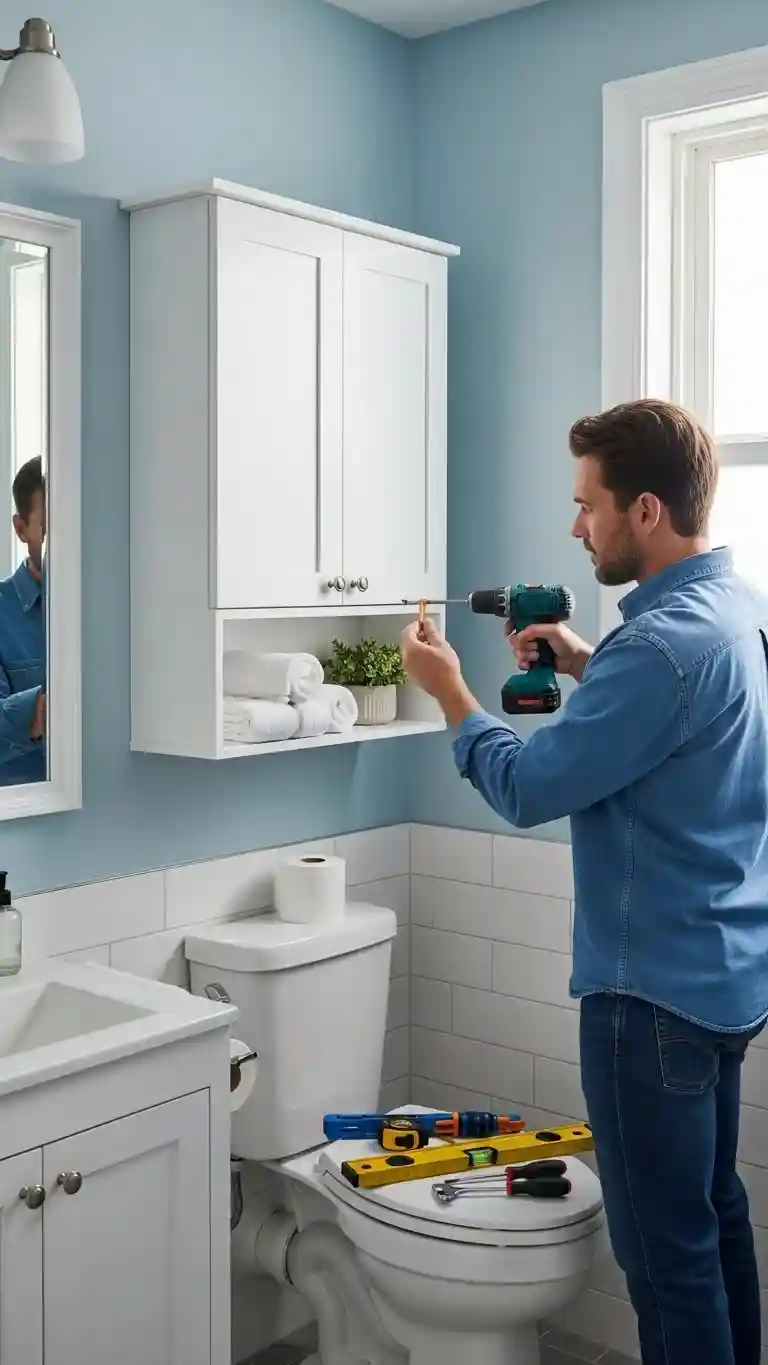 Install a Wall-Mounted Cabinet for Extra Storage