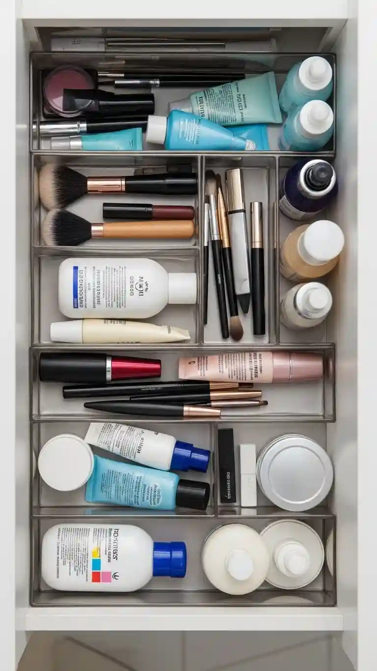 Add Drawer Dividers for Makeup and Toiletries