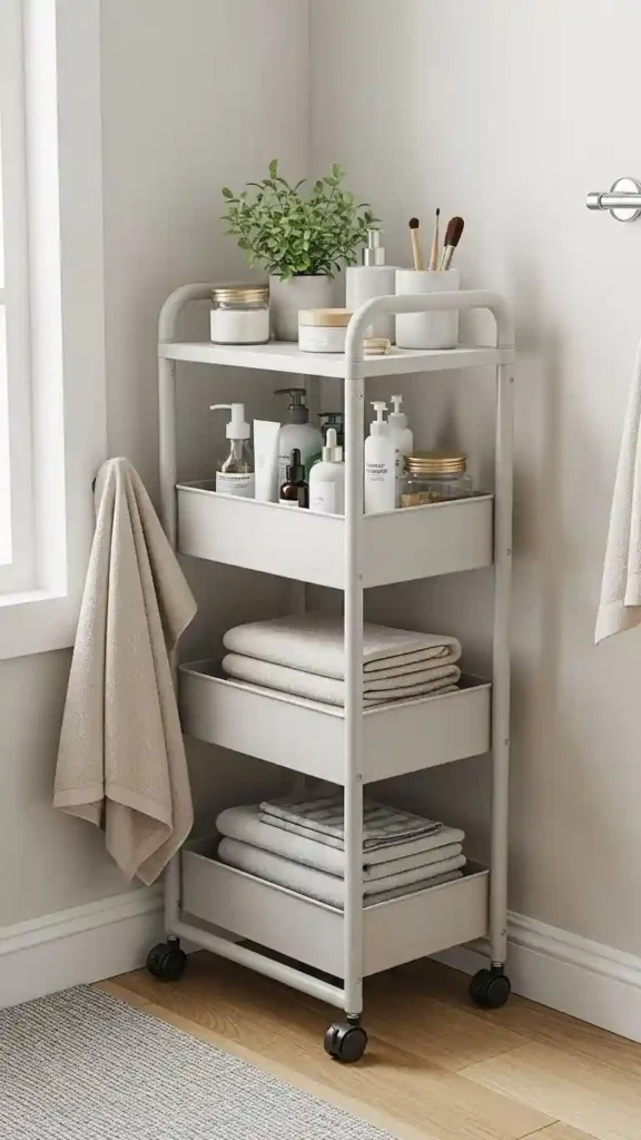 Add a Narrow Storage Cart for Tight Corners