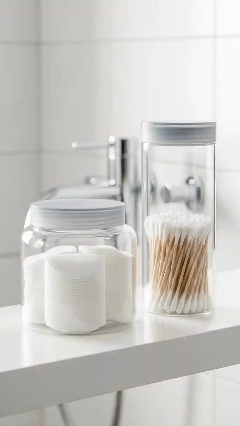Use Airtight Containers for Cotton Pads and Swabs