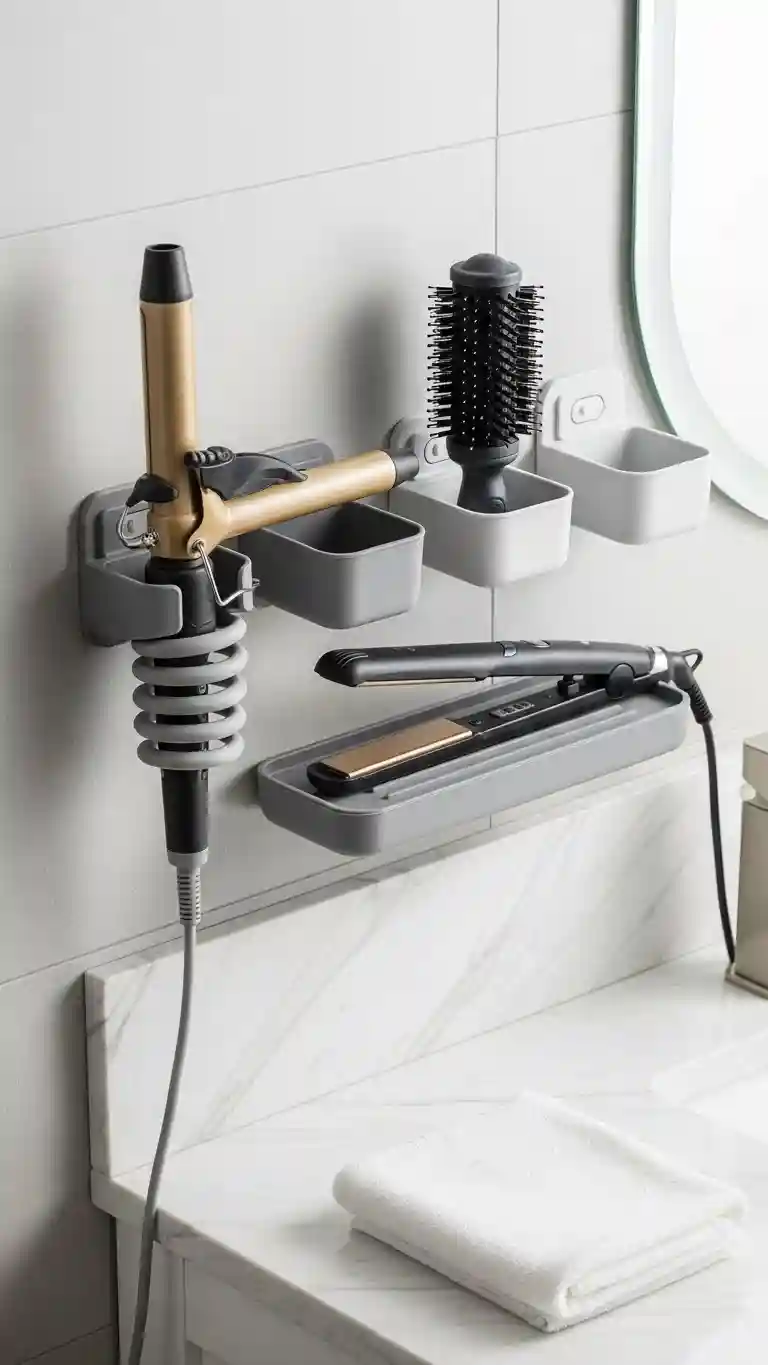 Store Hair Tools with Heat-Resistant Holders