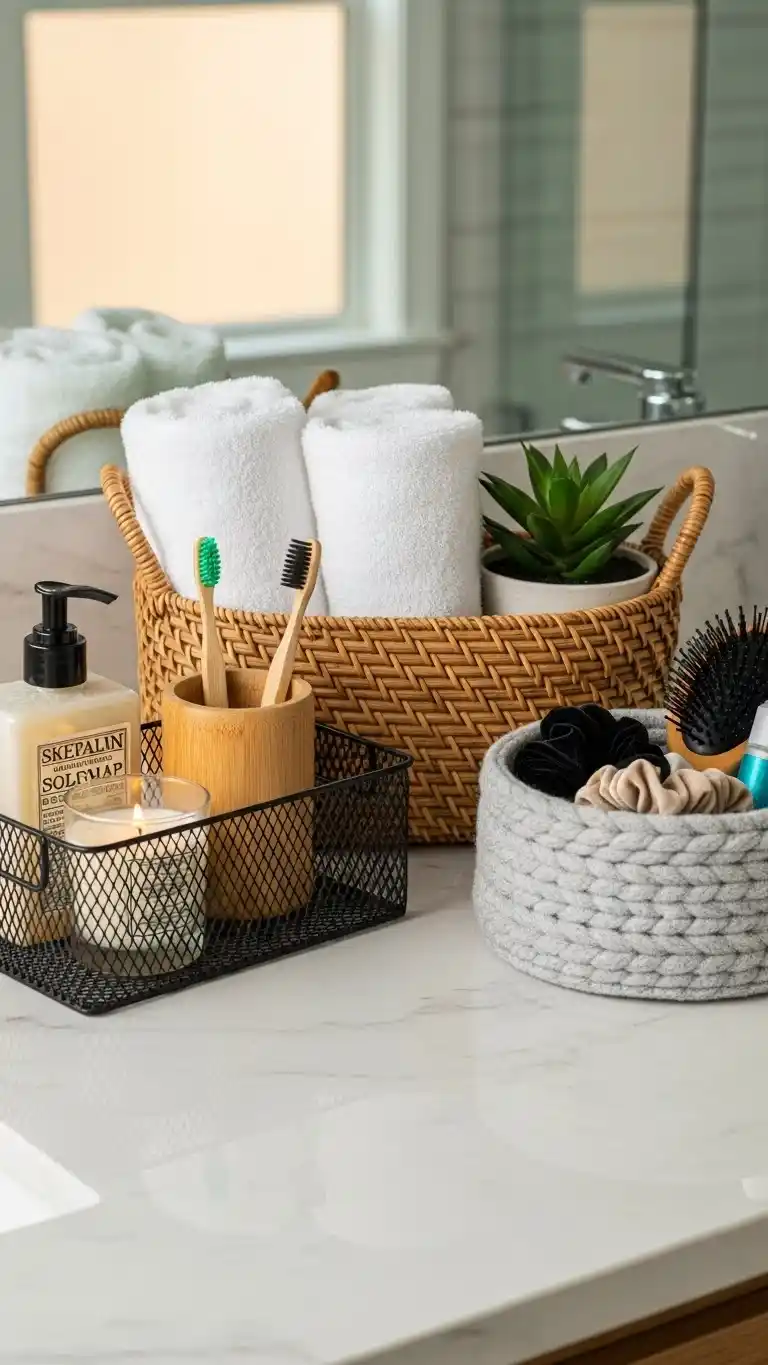 Storage Baskets to Control Clutter