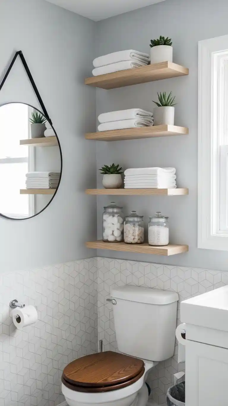 Wall-Mounted Shelves for Extra Storage