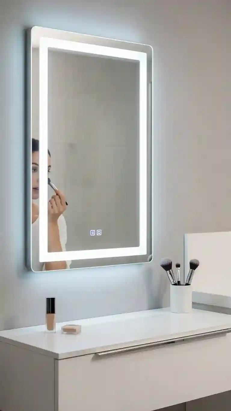 An LED Vanity Mirror for Clearer Visibility