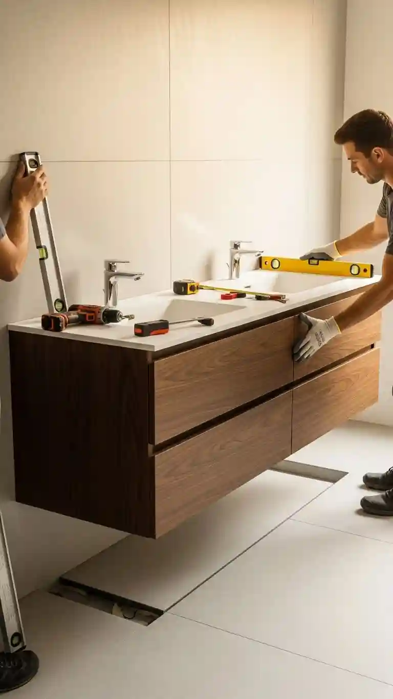 Install a Floating Vanity