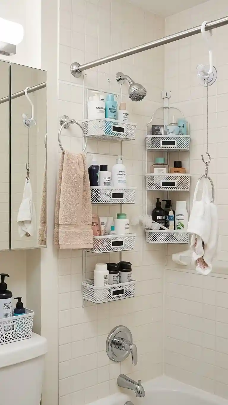 How to Maximize Space in a Dorm Bathroom