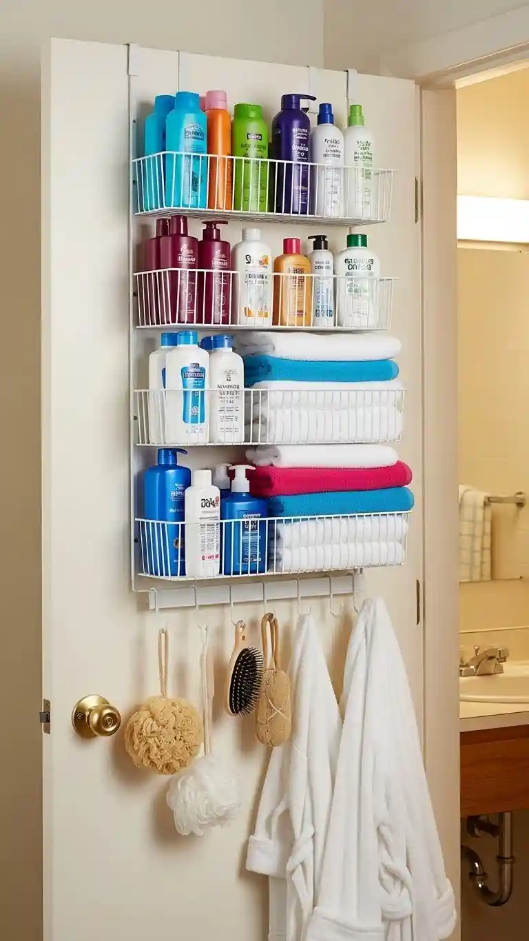 Install Over-the-Door Storage Racks
