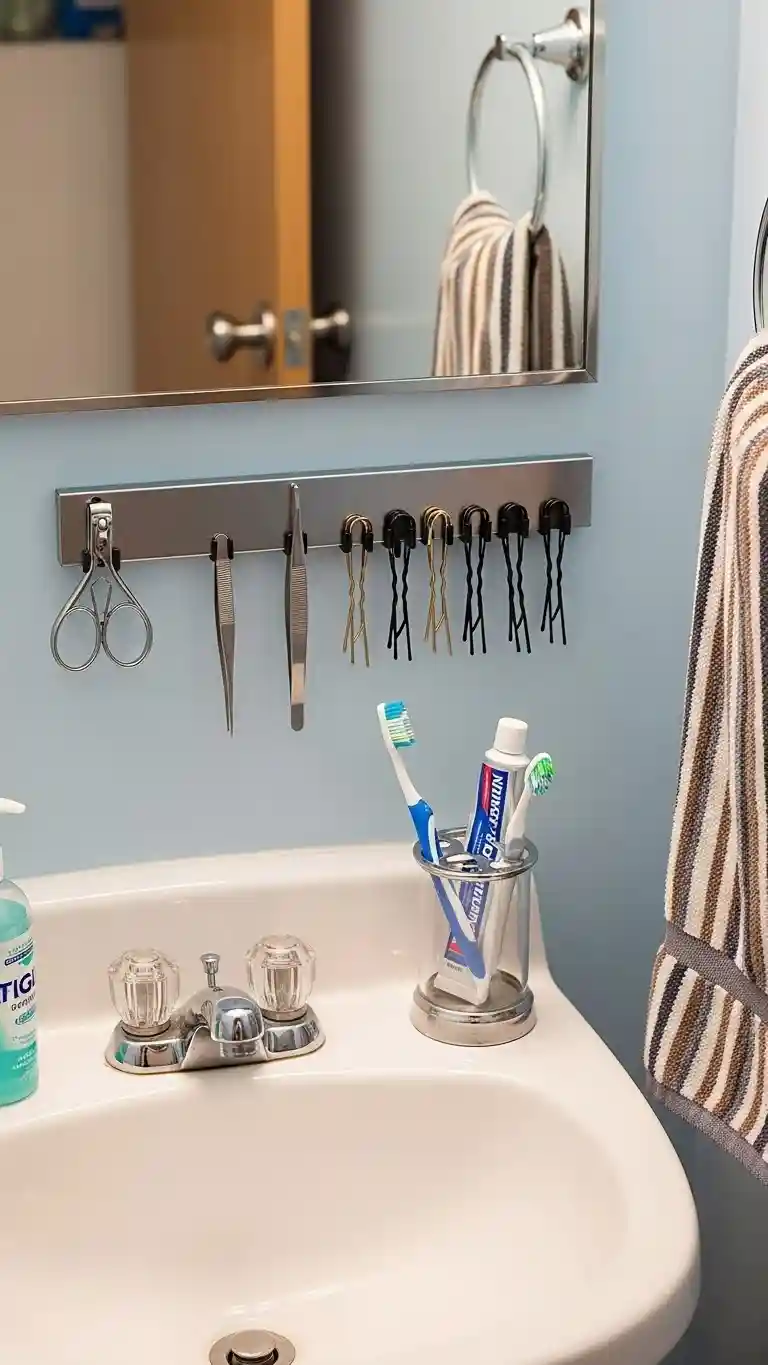 Add a Magnetic Strip for Small Metal Items