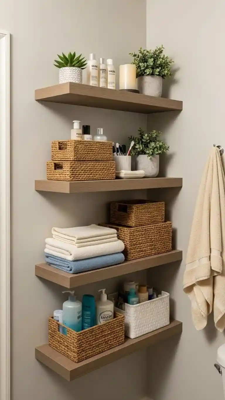 Add Floating Shelves for Extra Storage Without Clutter