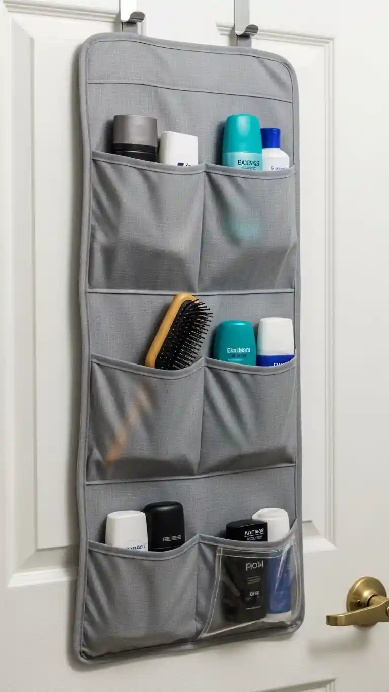 Hang a Pocket Organizer on the Back of the Door