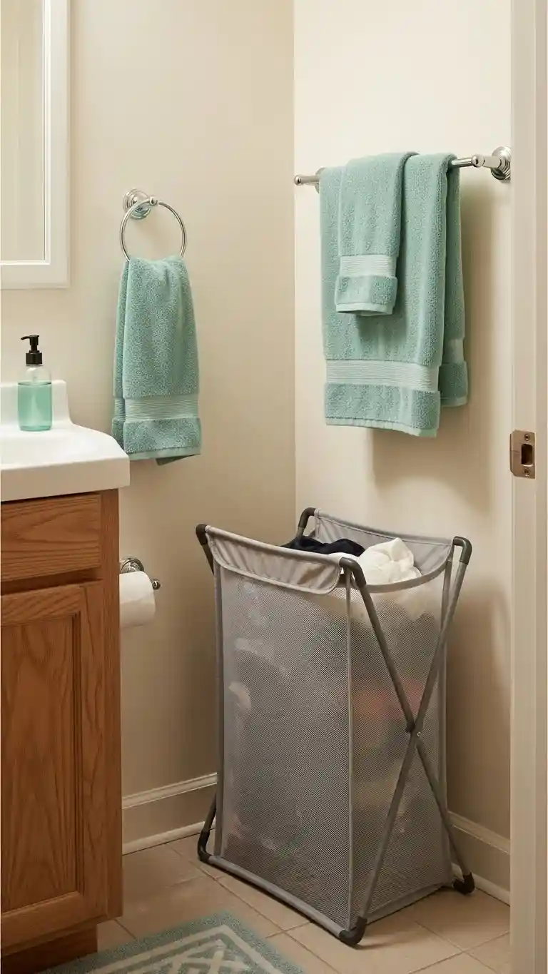 Add a Compact Laundry Hamper