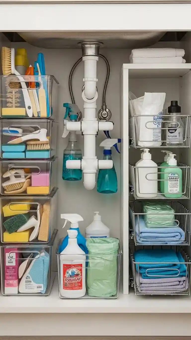 Tools & Essentials to Maximize Under Sink Storage