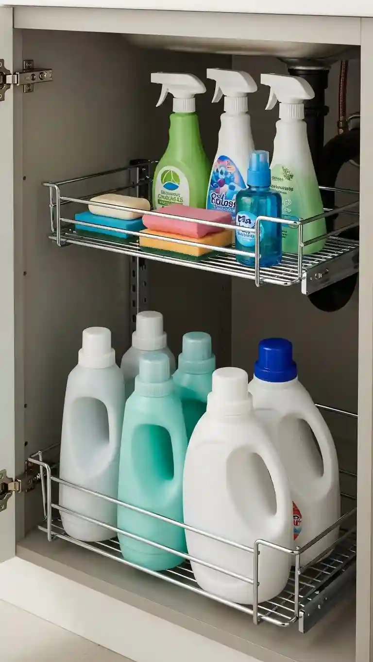 Tiered Shelving for Vertical Storage