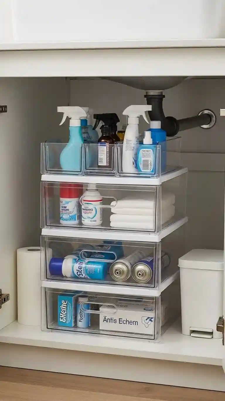 Clear Plastic Drawers for Visibility