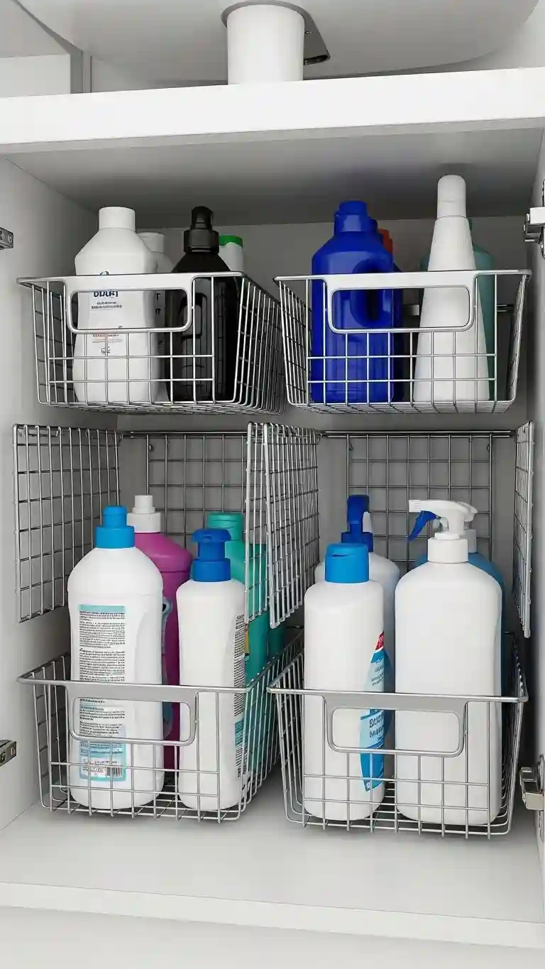 Wire Baskets for Open Storage