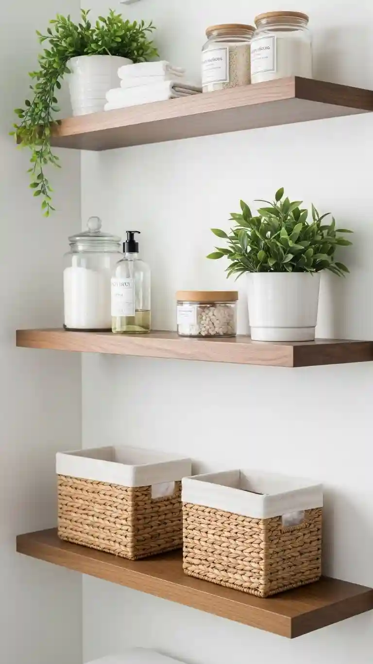 Bathroom Shelf Decor Makes a Big Difference