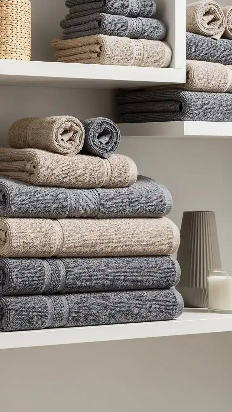 Layered Towels for Texture and Color