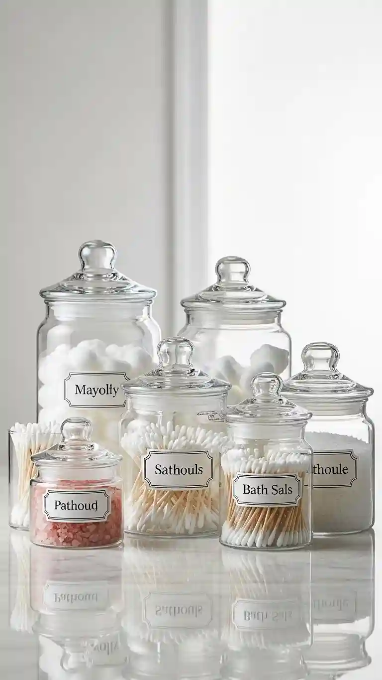 Glass Jars for Organized Storage