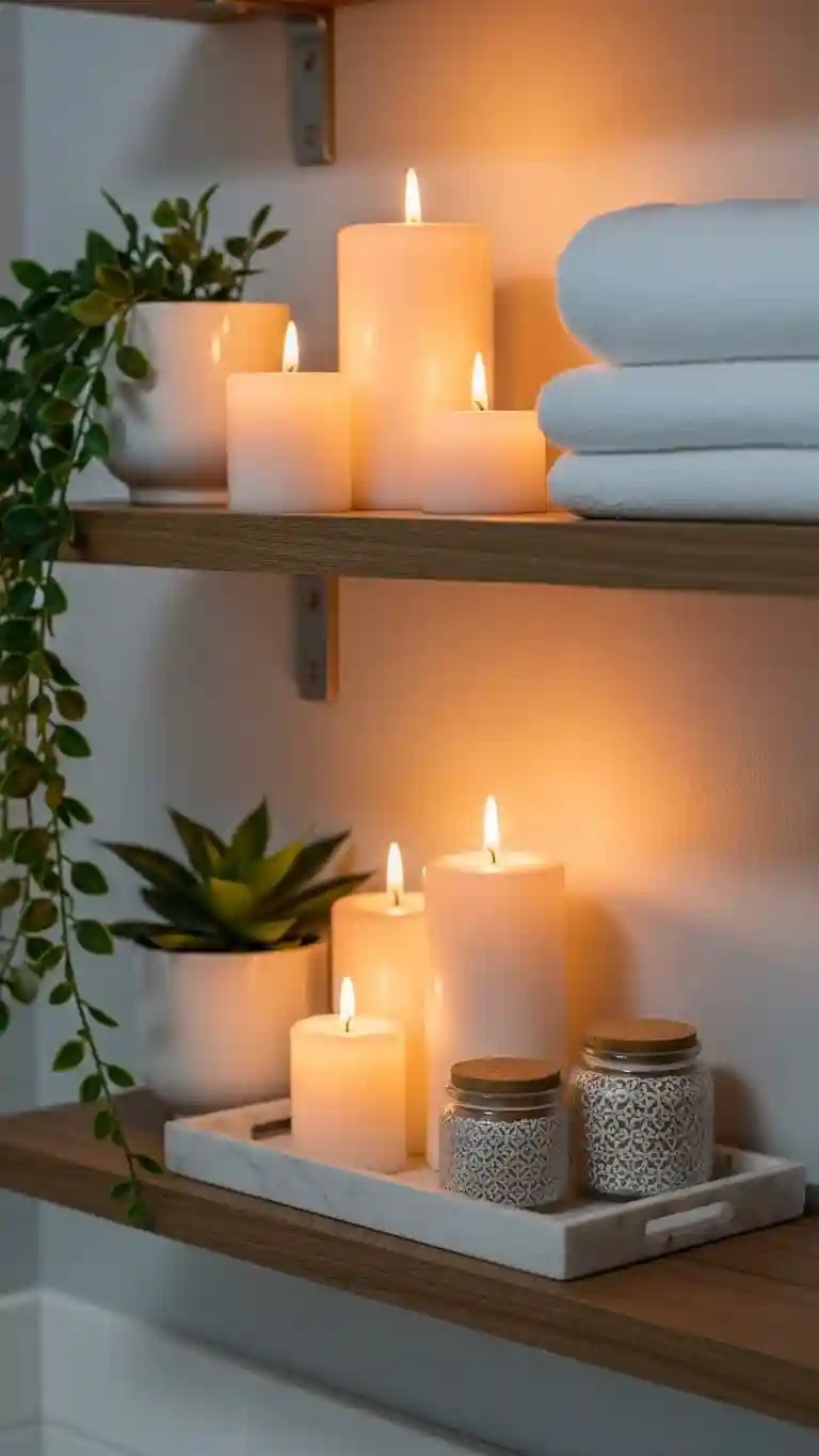 Layered Candles for Ambiance